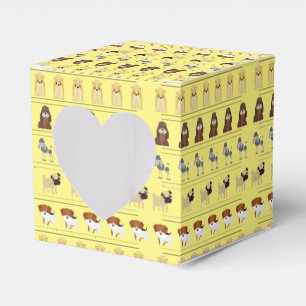 niedliches Hundedesign für Hundefreunde - gelb Geschenkschachtel
