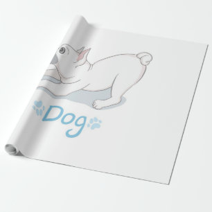 Niedliches Hundegeschenk   Witziger Hund mit Schme Geschenkpapier