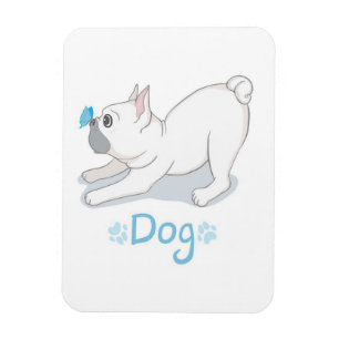 Niedliches Hundegeschenk Witziger Hund mit Schme Magnet