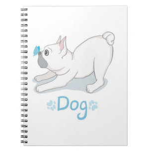 Niedliches Hundegeschenk   Witziger Hund mit Schme Notizblock