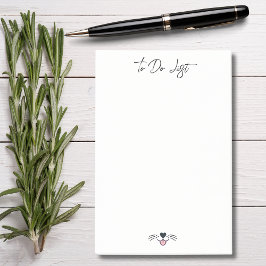 Niedliches Hundegesicht und Individuelle Name, Per Post-it Klebezettel