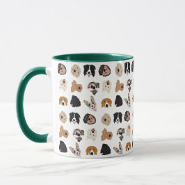 Niedliches Hundegesichtsbild Tasse