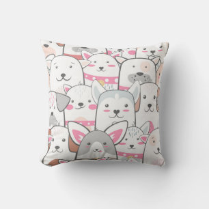 Niedliches Hundemuster Kissen