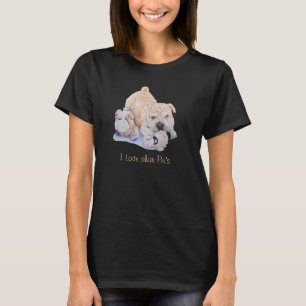 niedliches Hundportrait mit lustigem Slogan T-Shirt