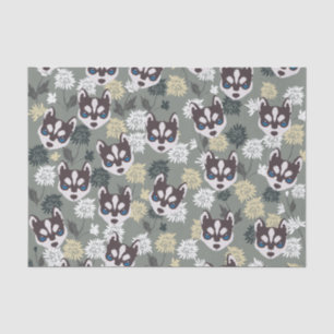Niedliches Husky-Gewebe Seidenpapier