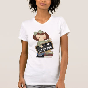 Niedliches i-Herz-1. Grad-Lehrer-T-Shirt Geschenk T-Shirt