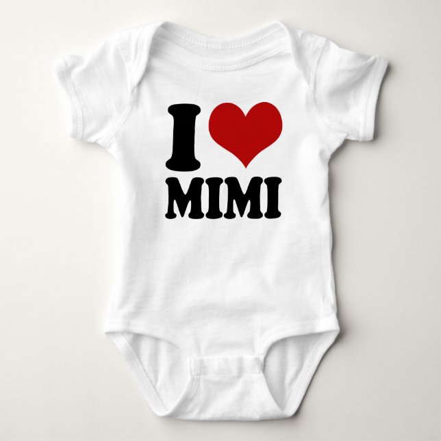Niedliches i-Herz Mimi Baby Strampler (Vorderseite)