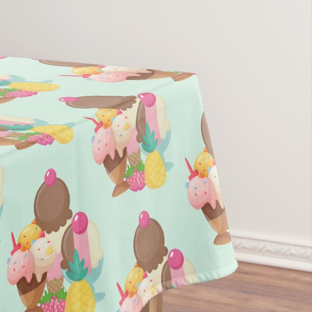 Niedliches Ice Cream Muster Tischdecke (Beispiel)