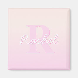 Niedliches individuell anpassbares Monogramm | Pea Magnet