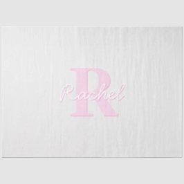 Niedliches individuell anpassbares Monogramm | Pin Seidenpapier