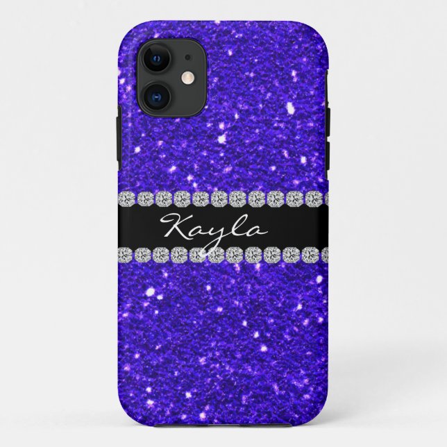 NIEDLICHES IPHONE 5 KÖNIGLICHES BLAU FALL-BLING Case-Mate iPhone HÜLLE (Rückseite)