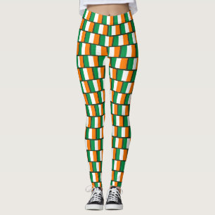 Niedliches irisches Flaggenmuster St Patricks Day  Leggings