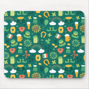 Niedliches irisches Ikonen-Muster Mousepad