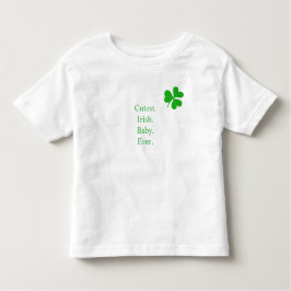 Niedliches Irish Baby je Green Lucky Kleeblatt Kleinkind T-shirt