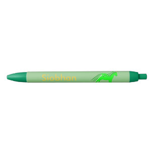 Niedliches Irish Green und Gold Unicorn Custom Kugelschreiber