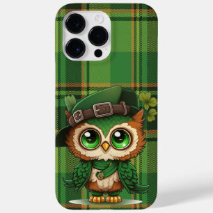 NIEDLICHES IRISH OWL MIT GRÜNEM KARIERTEM PATTER Case-Mate iPhone 14 PRO MAX HÜLLE