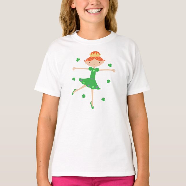 Niedliches Irish Princess Kids Tee Shirt (Vorderseite)