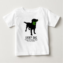 Niedliches Irish St. Patrick's Day Black Lab Lucky