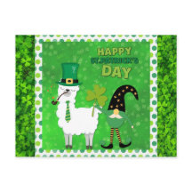 Niedliches Irish St Patrick's Day Gnome Green Klee