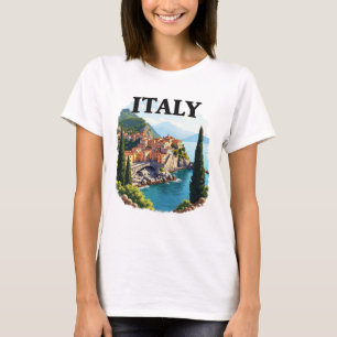 Niedliches Italien Seaside Landschaftlich Travel T T-Shirt