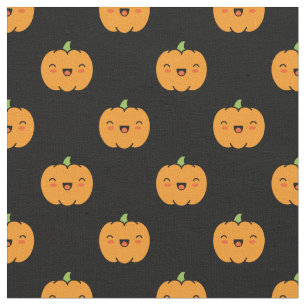 Niedliches Jack-O-Lantern-Kürbismuster Stoff
