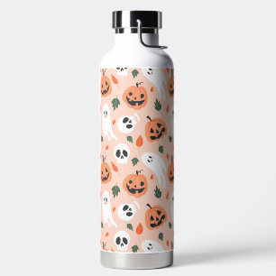 Niedliches Jack-O-Lantern- und Ghost-Muster Trinkflasche