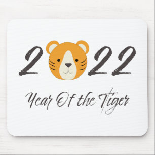 Niedliches Jahr des Tigers 2022 Mousepad