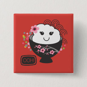 Niedliches japanisches Essen Button