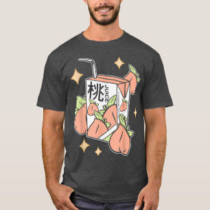 Niedliches japanisches Peach Juice Drink Kawaii Ma T-Shirt