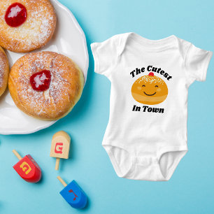 Niedliches jüdisches Babygeschenk für Hanukkah Baby Strampler