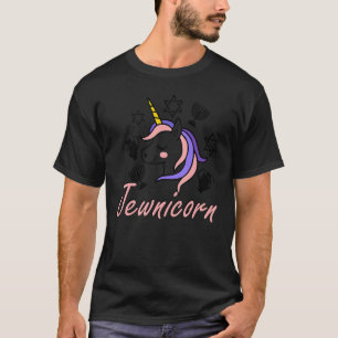 Niedliches jüdisches Einhorn jüdischer Kosten T-Shirt
