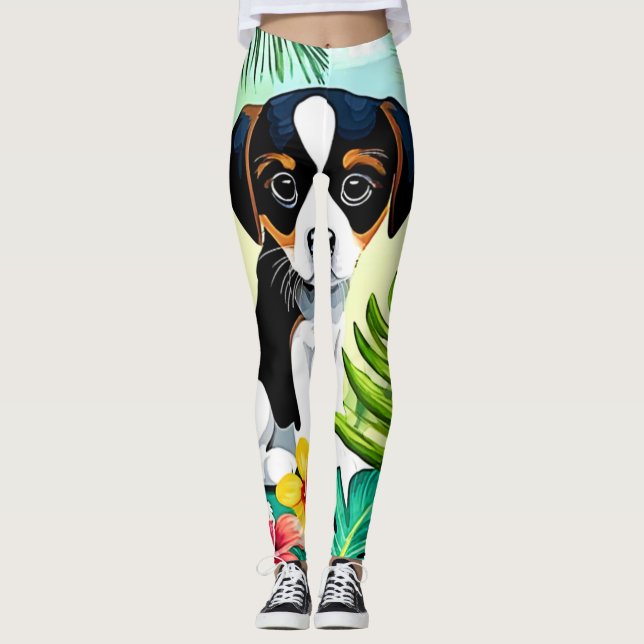 Niedliches Jungtier im Paradies Leggings (Vorderseite)