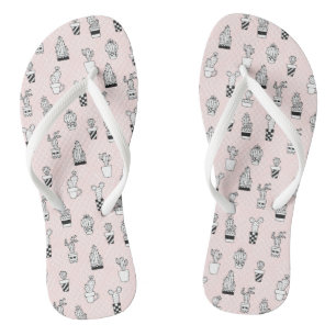 Niedliches Kaktus-Muster Flip Flops