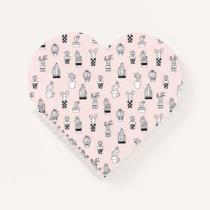 Niedliches Kaktus-Muster Notizbuch