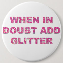 Niedliches Kalkulationsangebot Rosa Glitzer Button