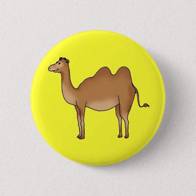 Niedliches Kamel Button (Vorderseite)