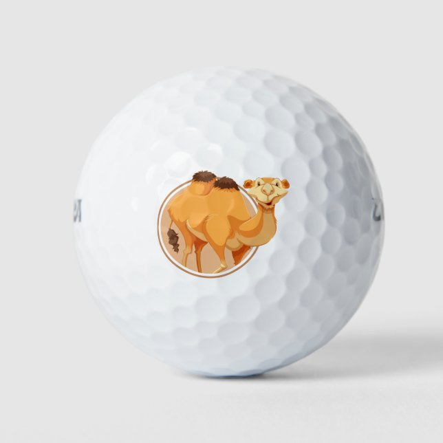 Niedliches Kamel Golfball (Vorderseite)