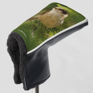 Niedliches Kanada Grau / Grau Jay / Whiskeyjack Golf Headcover