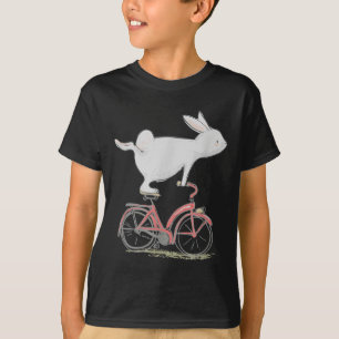 Niedliches Kaninchen auf dem Fahrrad Fahrrad T-Shirt