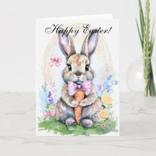 Niedliches Kaninchen Bunny Hare Ostergebirge Dankeskarte