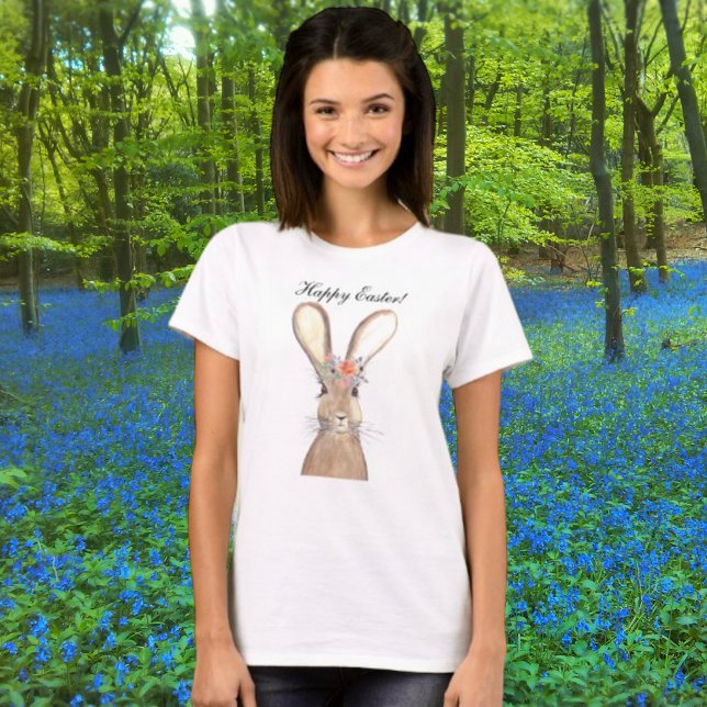 Niedliches Kaninchen Bunny Hare Ostergebirge T-Shirt (Von Creator hochgeladen)