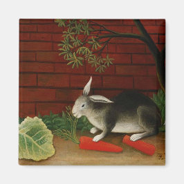 Niedliches Kaninchen (Haustier) (Henri Rousseau) Magnet
