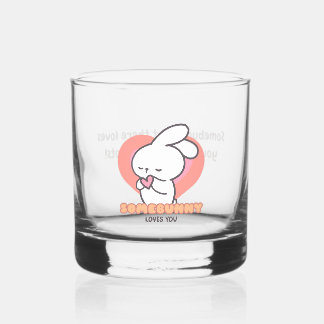 Niedliches Kaninchen: Helle Lieben Whiskyglas