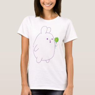 niedliches Kaninchen mit Blume T-Shirt