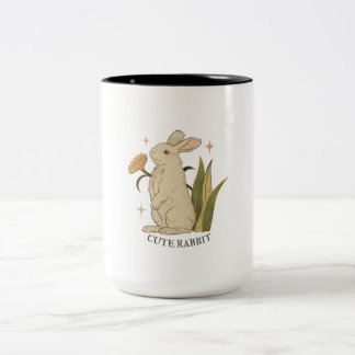 niedliches Kaninchen Zweifarbige Tasse