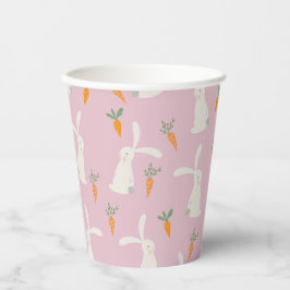 Niedliches Kaninchenmuster Pappbecher