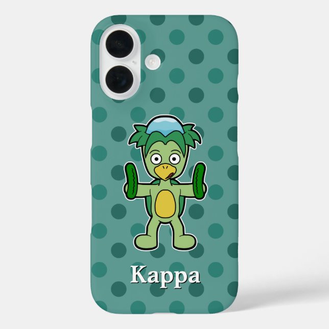 Niedliches Kappa mit Gurken Case-Mate iPhone Hülle (Rückseite)