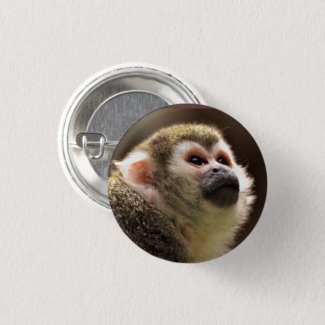 Niedliches Kapuzinerfass Button (Vorne & Hinten)