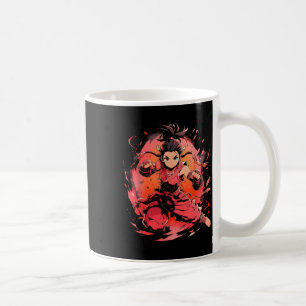 Niedliches Karate Martial Artist Fighter Artwork Kaffeetasse
