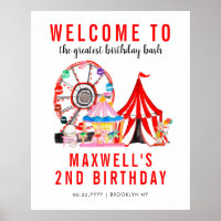 Niedliches Karneval Circus Festival Auf dem Progra